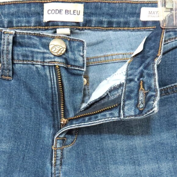 Code Bleu Maya Straight Leg Medium Wash Jeans Size 4 - Picture 11 of 16